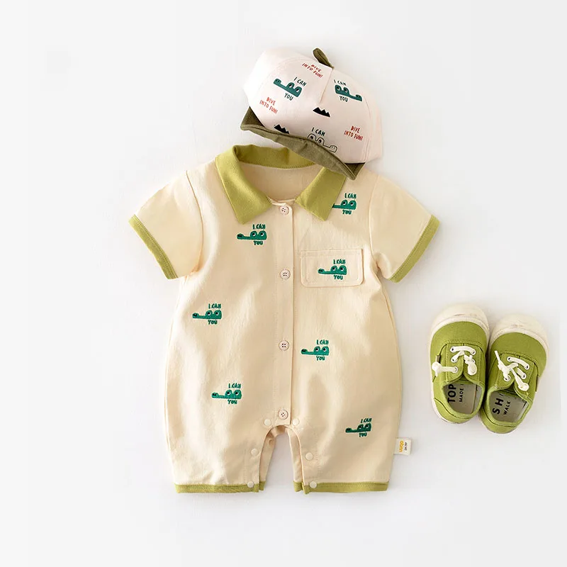 Pelele Milangel de algodón para bebé niño – Ropa verano recién nacido - imagen 2