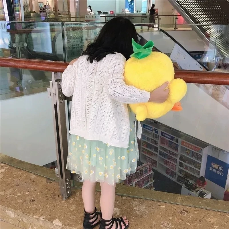 Cardigan de algodón fino con protección solar para bebé niña - imagen 4