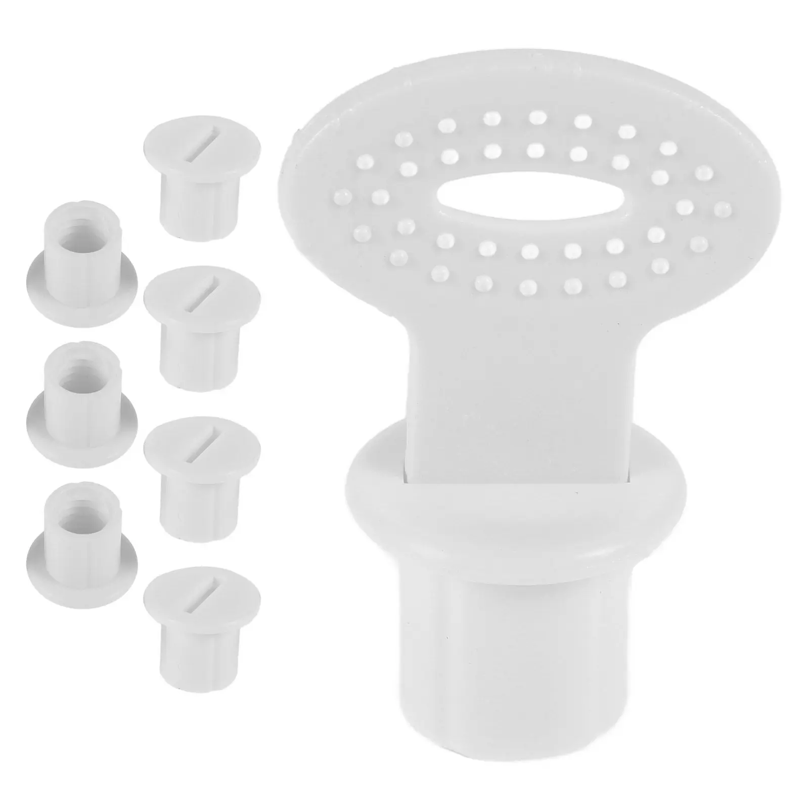 Juego de tornillos de alta resistencia para escalera de inodoro, fijaciones en color blanco