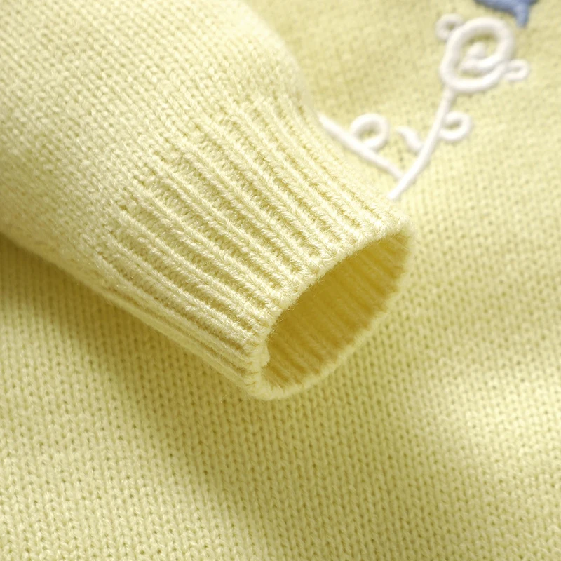 Mono de bebé punto amarillo manga larga recién nacido unisex - imagen 4