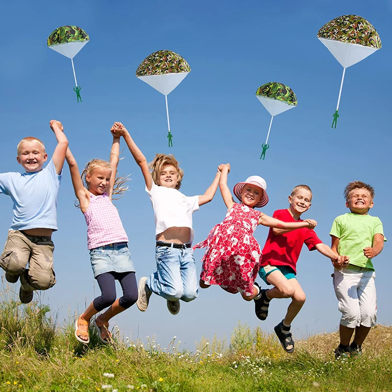 Mini paracaídas infantil para jardín, playa y juegos educativos - imagen 3