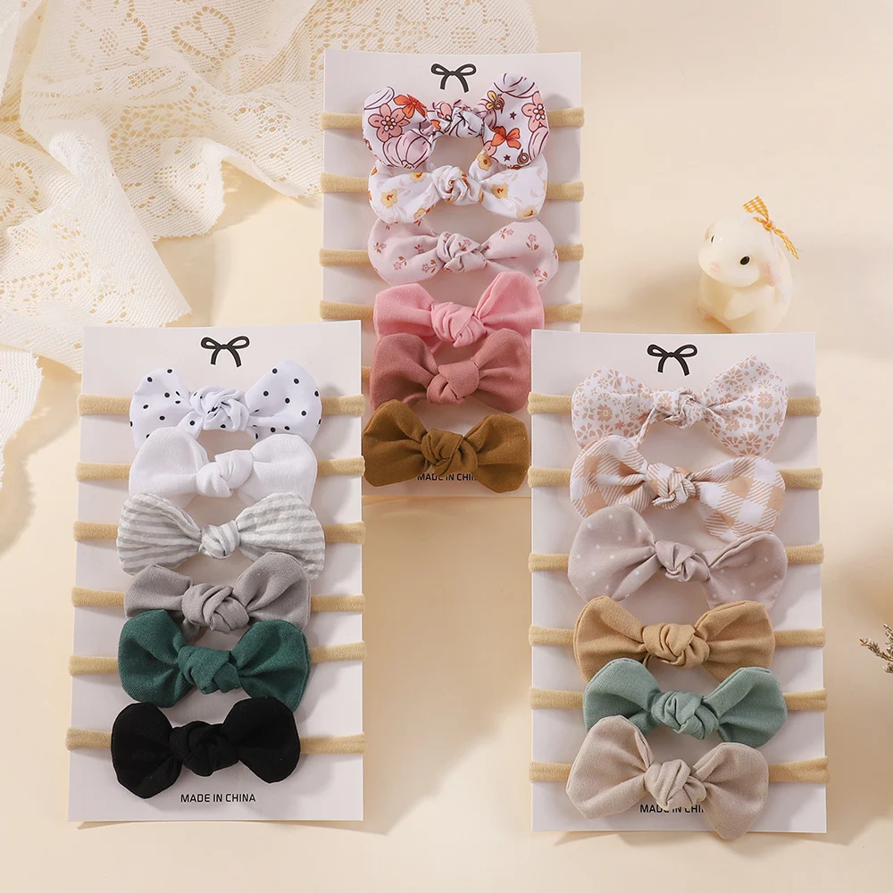 Diademas con lazo estampado para niñas - Accesorios de pelo infantiles - imagen 2