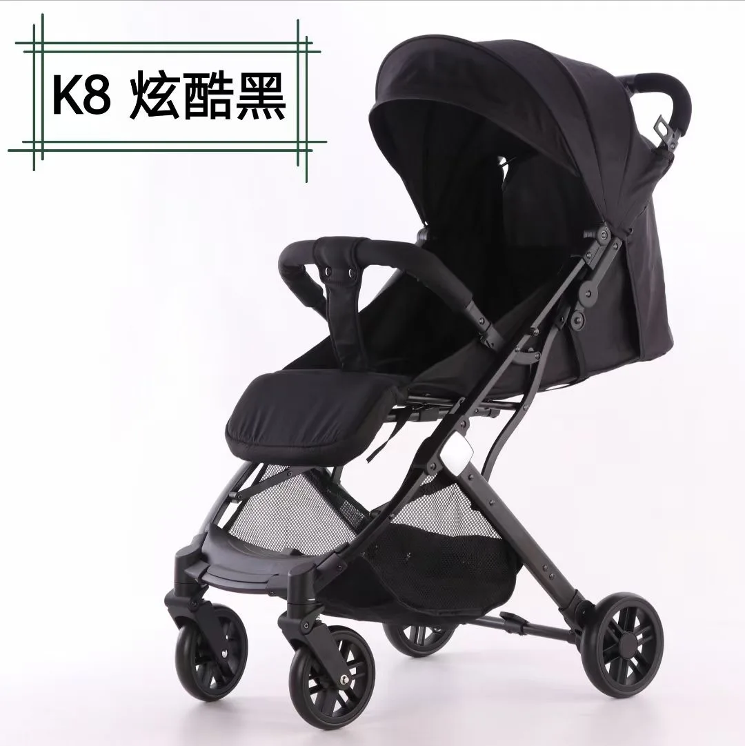 Cochecito de bebé ligero plegable universal con respaldo alto - imagen 5