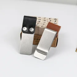Portalápices metálico vintage con clips para cuaderno escolar