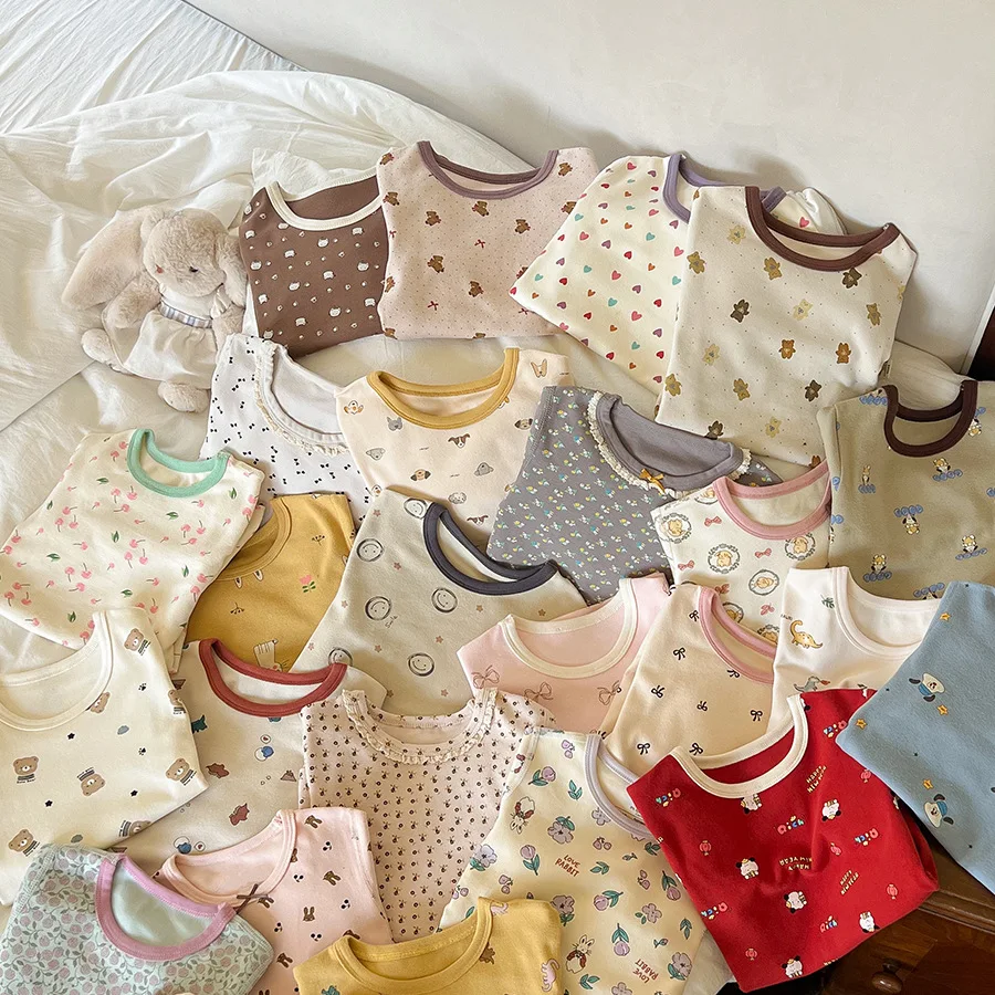 Pijama infantil de otoño en lana suave con dibujos para casa - imagen 4