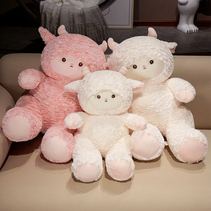 Peluche de oveja cordero blanco estilo tierno, suave y abrazable - imagen 2