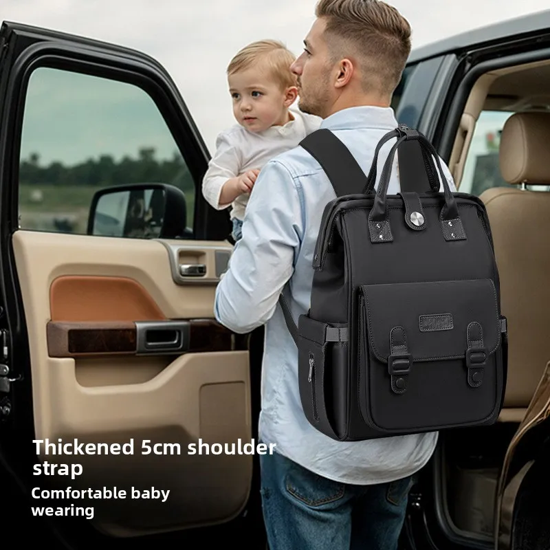 Mochila maternal multifuncional impermeable gran capacidad para bebé - imagen 5