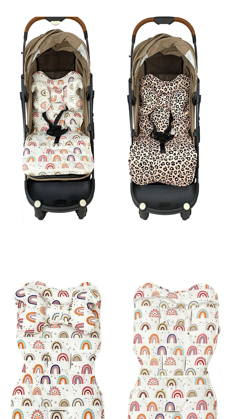 Cojín para asiento de cochecito de bebé de algodón