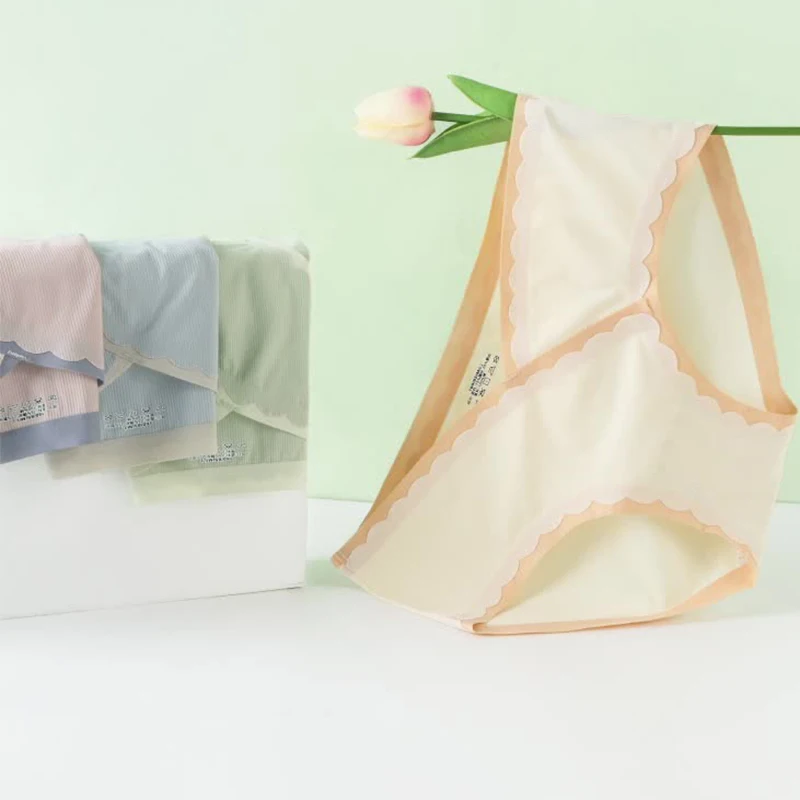 Bragas premamá algodón sin costuras encaje V maternidad elasticidad - imagen 2