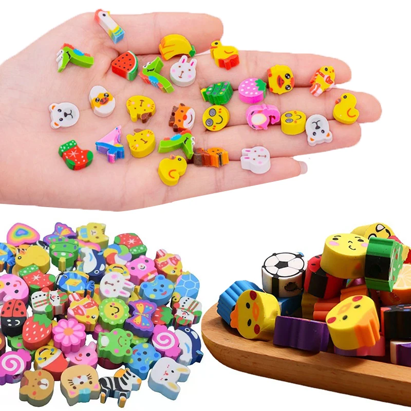 ZYF Gomas de borrar infantiles de animalitos pastel suaves - imagen 2