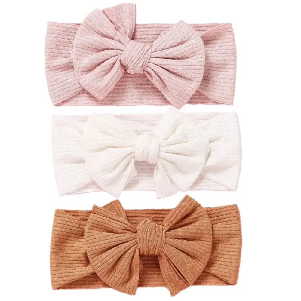 Diadema elástica con lazo para bebé – Suave y adorable - imagen 2