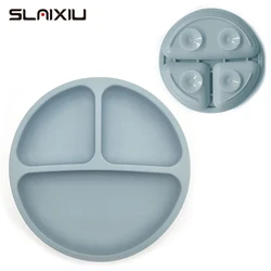Plato antivuelco de silicona para bebés – Diseño divertido