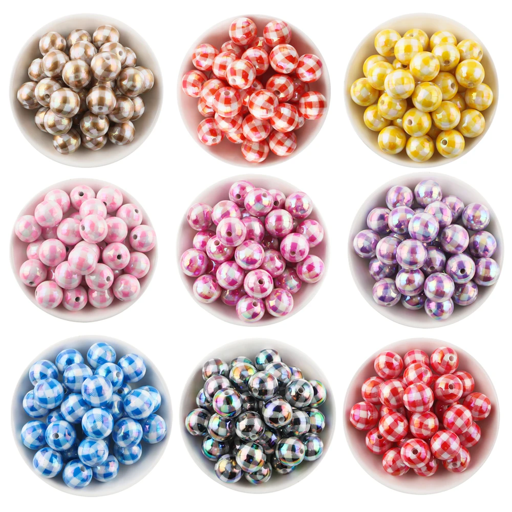Cuentas acrílicas en varios colores para pulseras y collares
