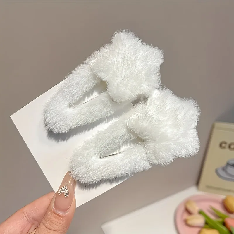 Pinzas de pelo con forma de estrella - Felpa suave para niña - imagen 5