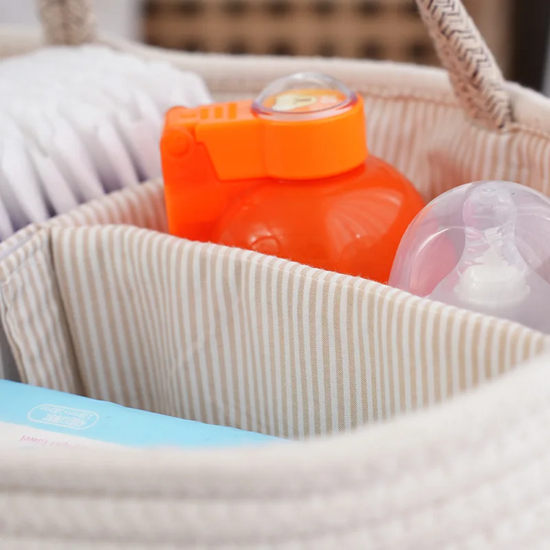 PANGDUBE Organizador de pañales plegable – Bolsa portátil de algodón
