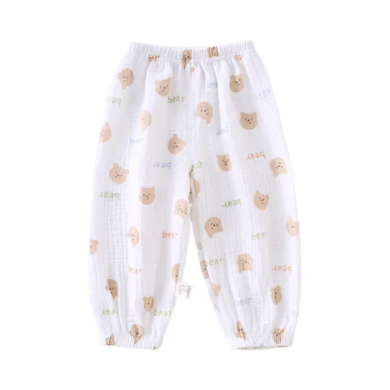 Pantalones de bebé de gasa de algodón repelentes de mosquitos - imagen 4
