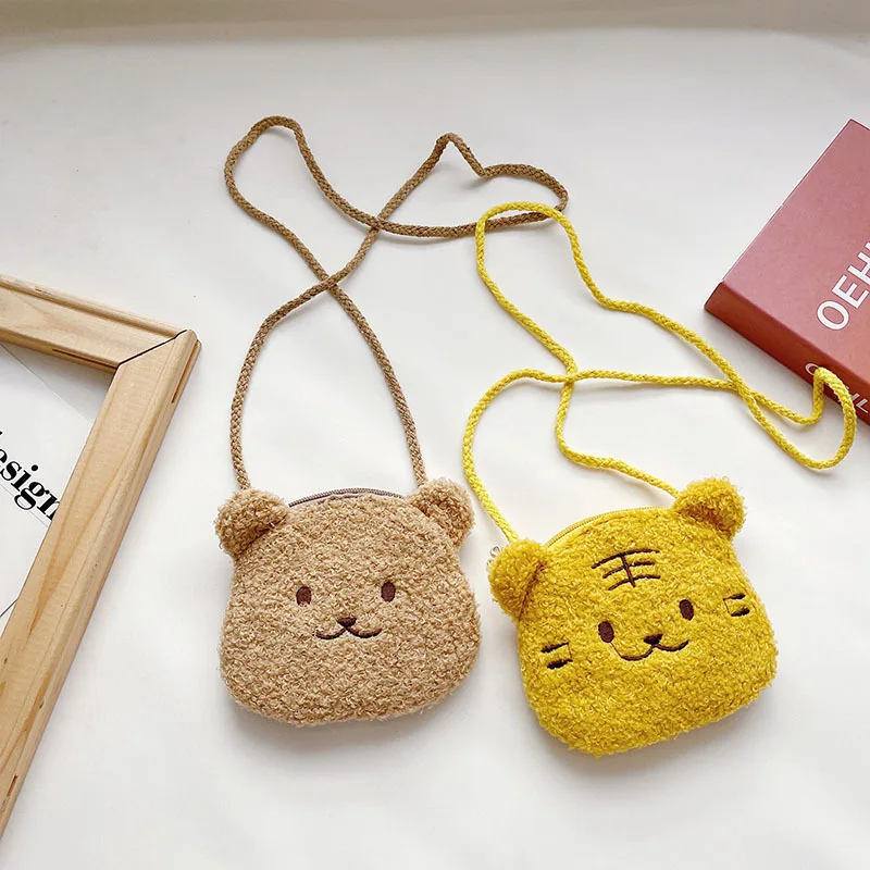 Monedero oso de peluche con cremallera para niña - imagen 2