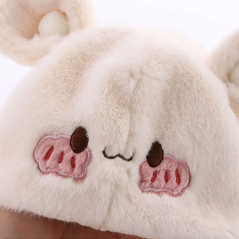 Gorros infantiles de felpa con orejeras – Invierno cálido para bebé