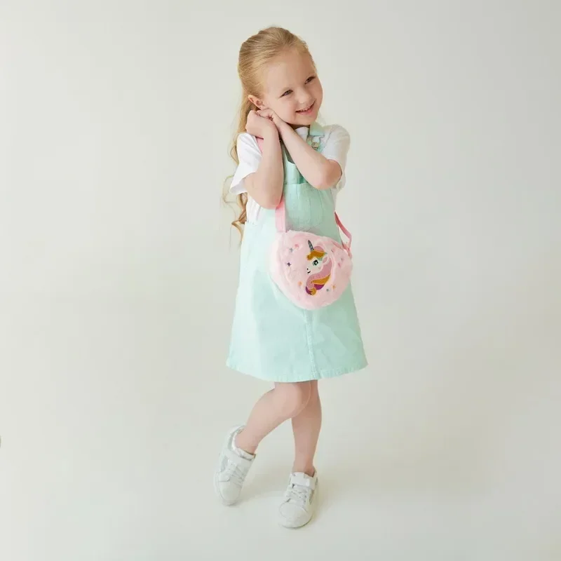 Bolso infantil unicornio bandolera suave para niña - imagen 5