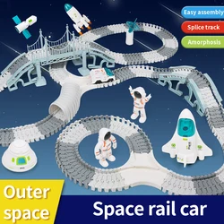 Tren eléctrico espacial con pista – Set para niños