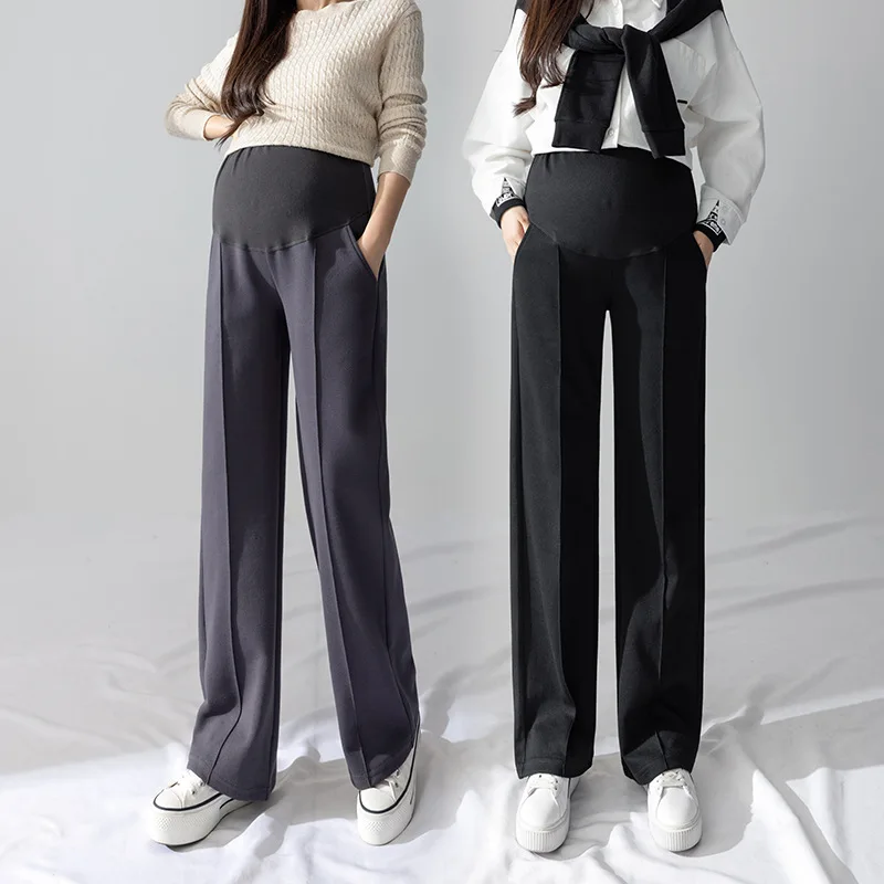 Pantalones de maternidad rectos para primavera y otoño – oficina - imagen 3