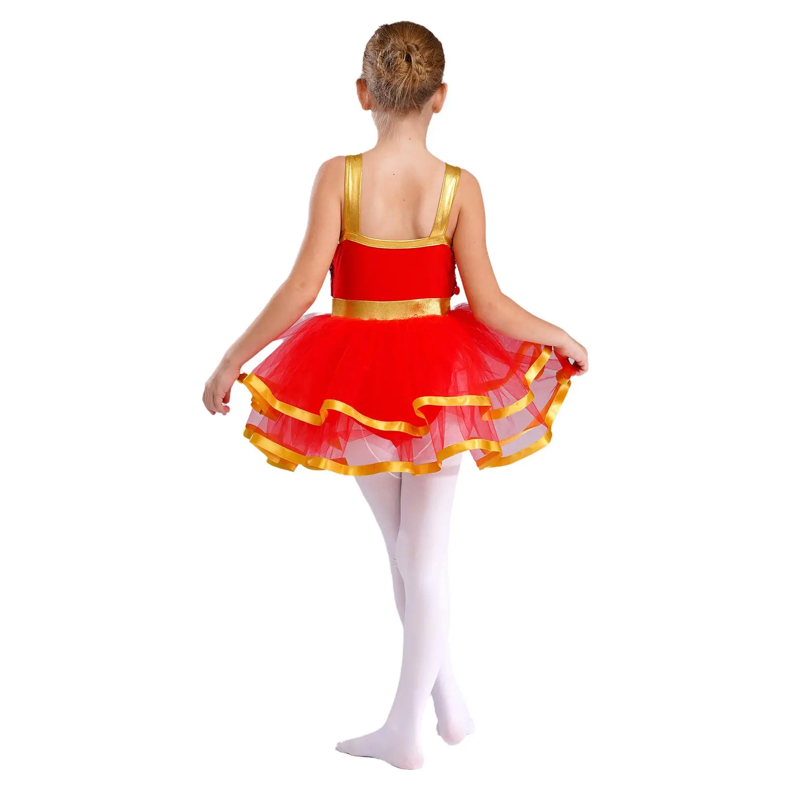 Vestido tutú de ballet con lentejuelas para niña – Baile y gimnasia - imagen 2