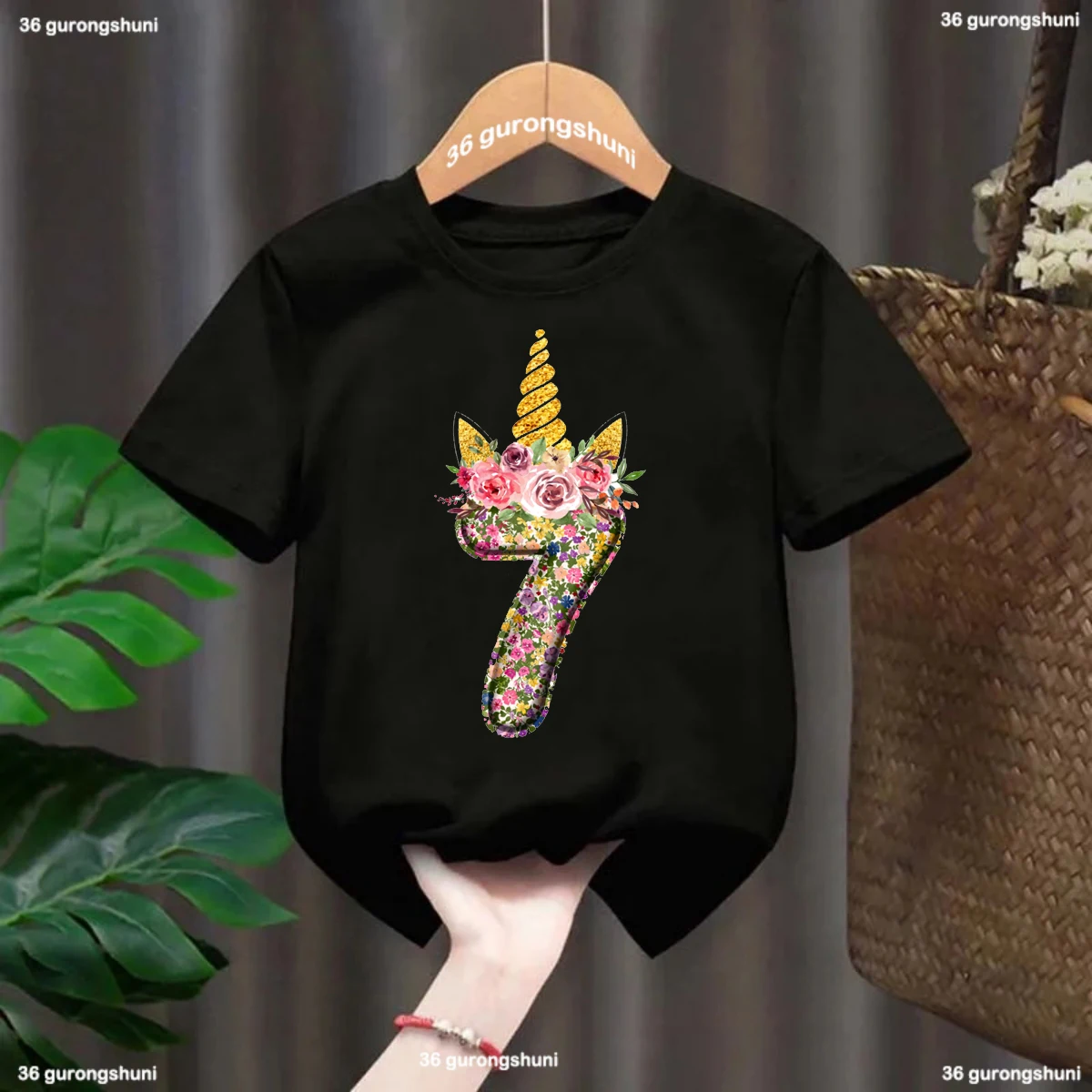 Camiseta de algodón con unicornio para niña – Suave y colorida - imagen 3