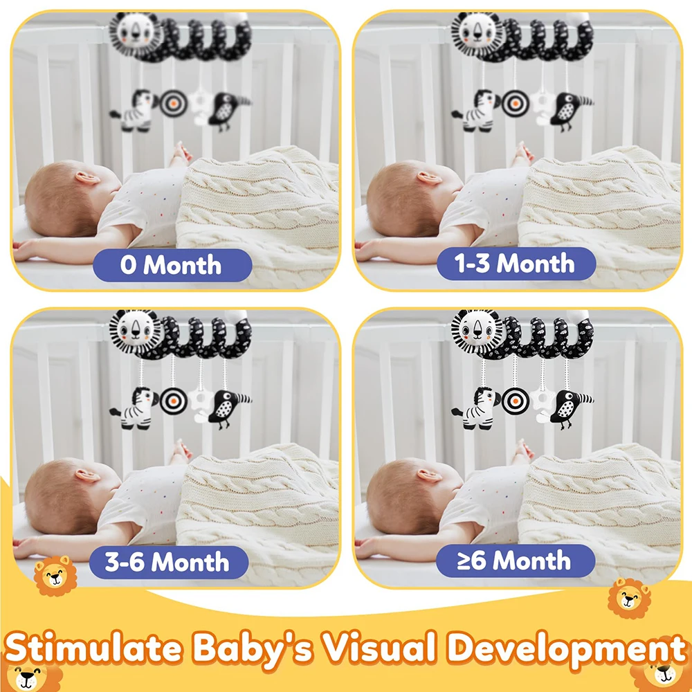 Sonajero koala para bebé - Colgante sensorial para cochecito y cuna - imagen 4
