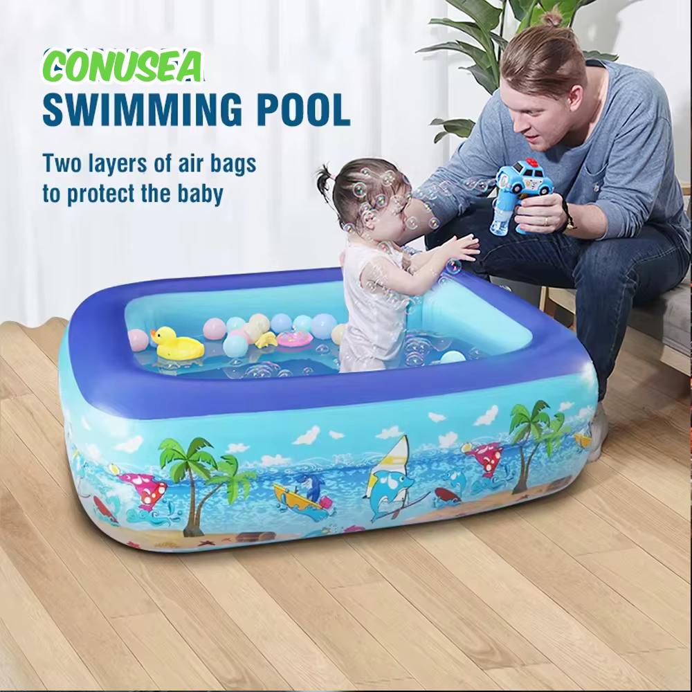 Piscina inflable para bebé con bañera de agua y juego acuático - imagen 3