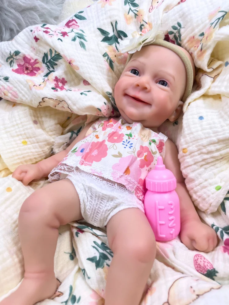 Muñeca reborn de silicona Sebastian, cuerpo lavable y lisa - imagen 5
