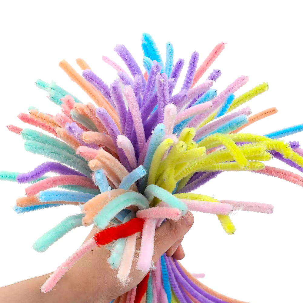 Twister Stick: Juguete de peluche DIY para niños con flores hechas - imagen 2