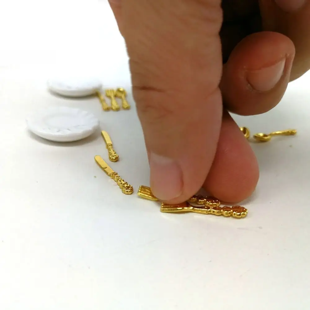 Juego vajilla vintage miniatura para muñecas estilo cocina - imagen 5