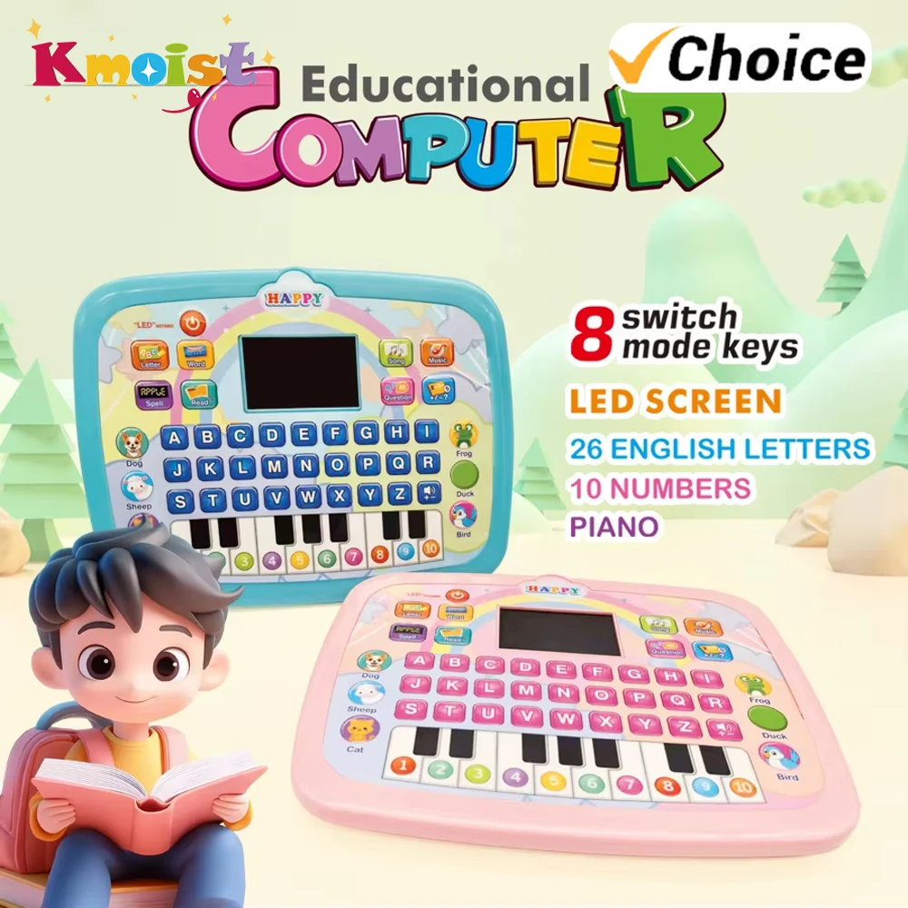 Juguete educativo de inglés con luces LED y tablet rompecabezas - imagen 5