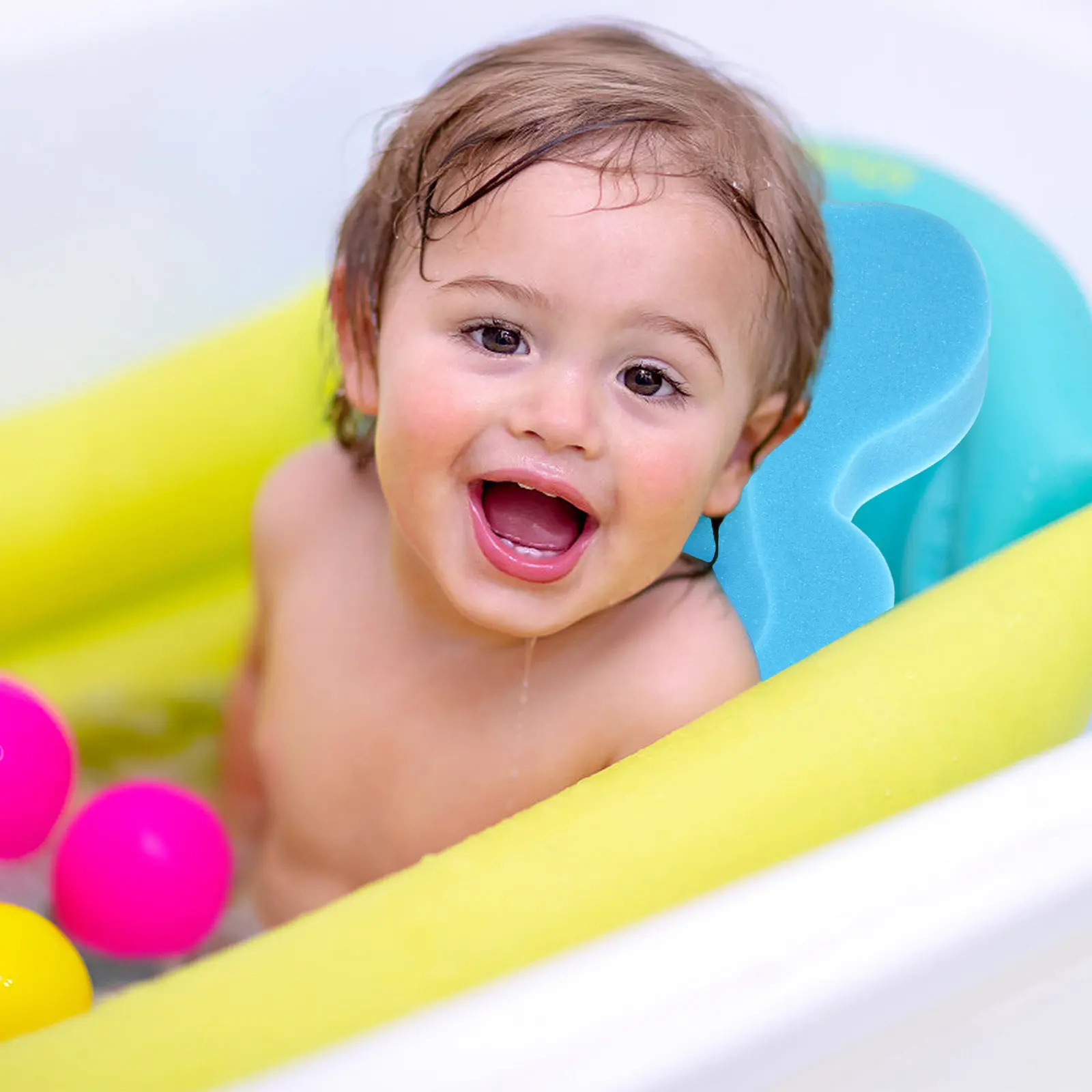 Esponja de baño antideslizante con soporte para recién nacidos - imagen 5