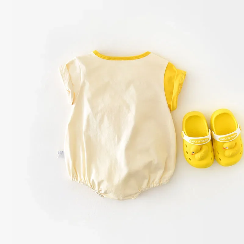 Body verano Milancel para bebé niña – Print pollo pequeño – Tela suave - imagen 5