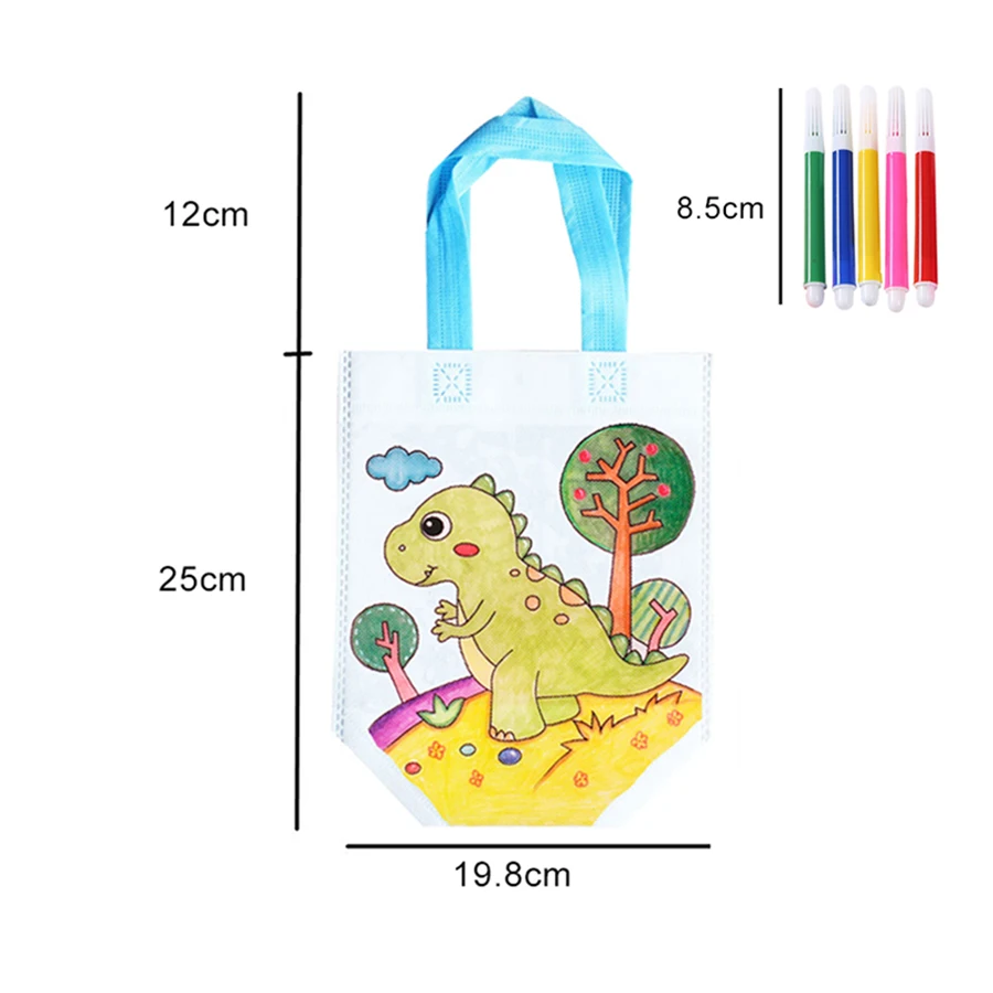 Bolsa de grafiti DIY infantil para colorear con pintura - imagen 2