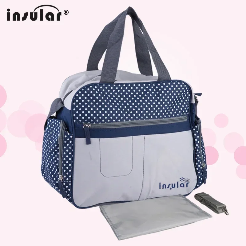 Bolso cambiador impermeable Insular-bolsas para pañales – Estilo messenger - imagen 3