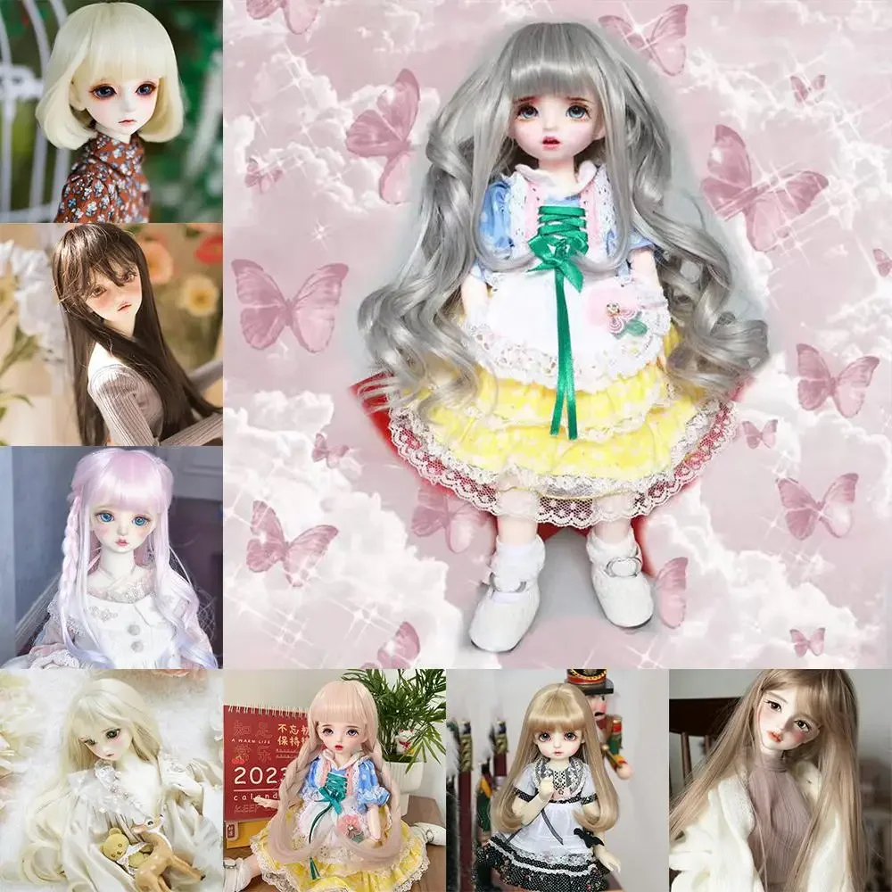 Peluca de muñeca rizada corta dorada clara estilo Lolita - imagen 4