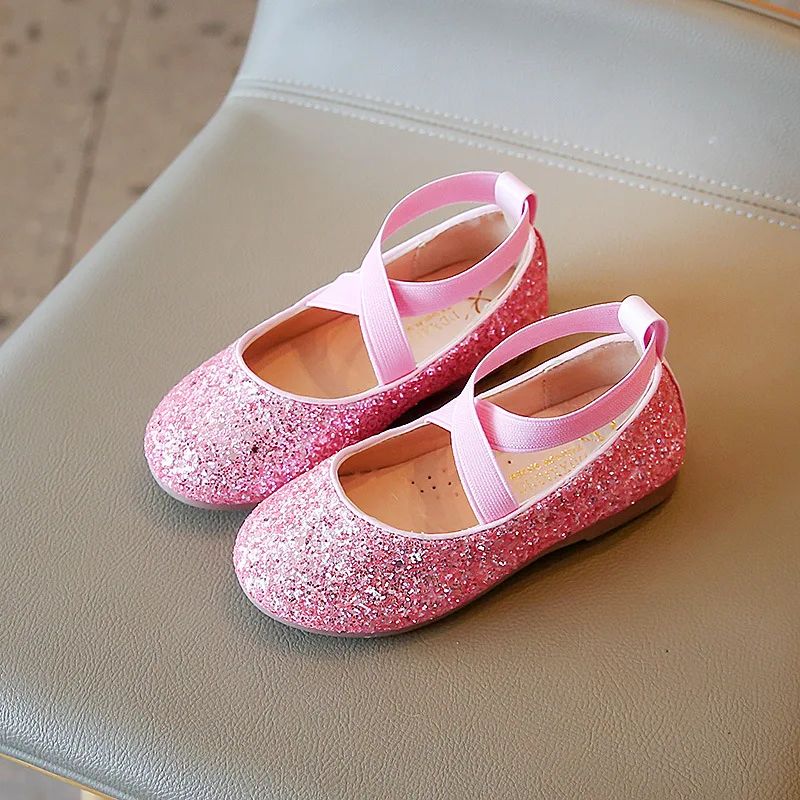 Zapatos Mary Jane de cuero y purpurina para niña - imagen 4