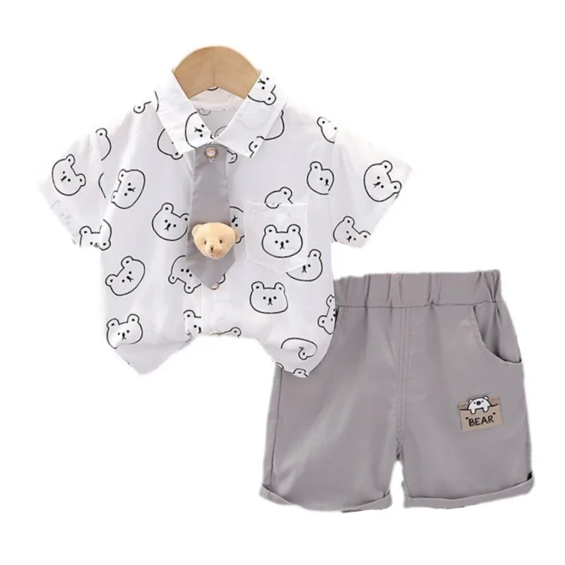 Conjunto de verano para bebé camiseta y pantalón corto - imagen 3