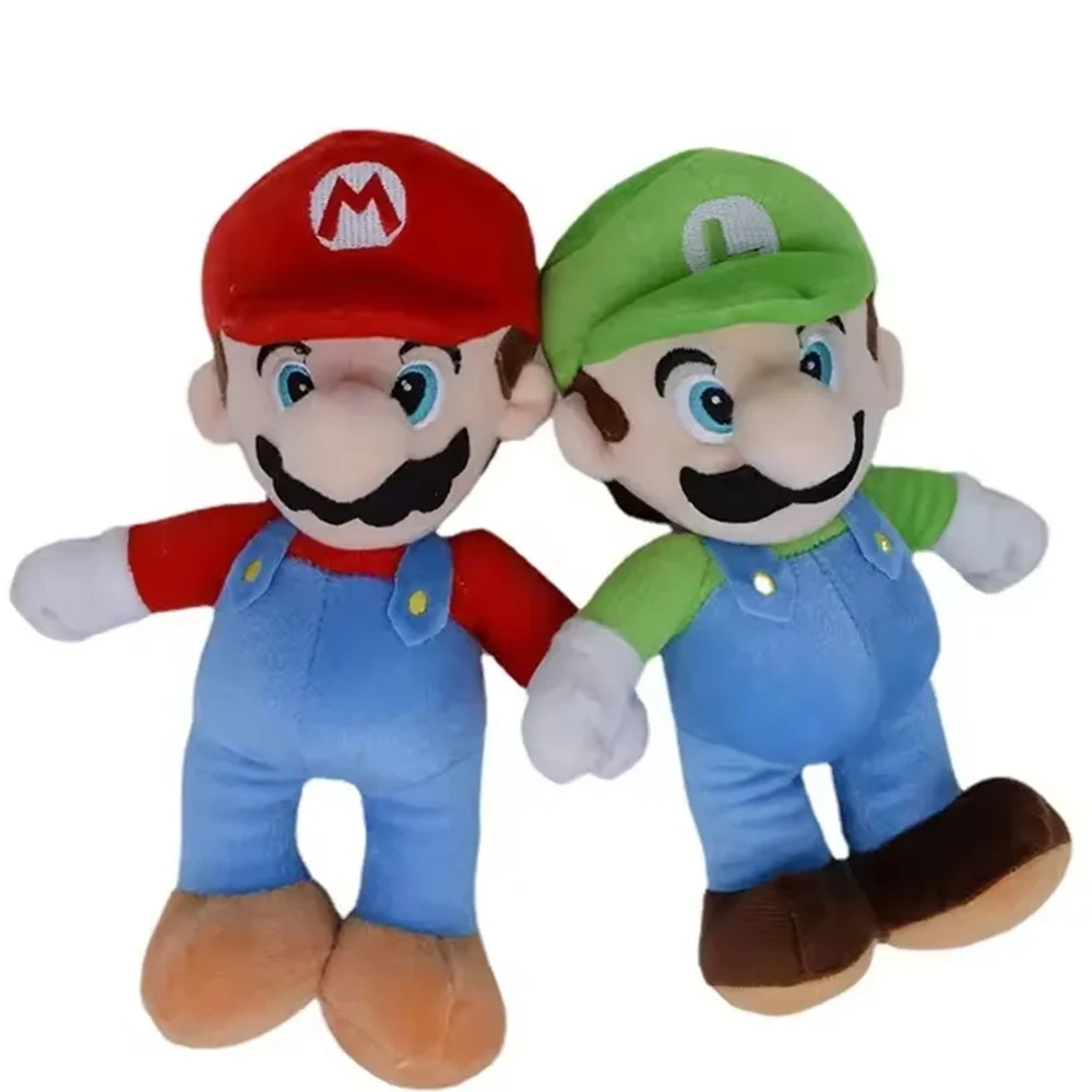 Peluche Super Mario clásico Mario y Luigi, regalo cumpleaños