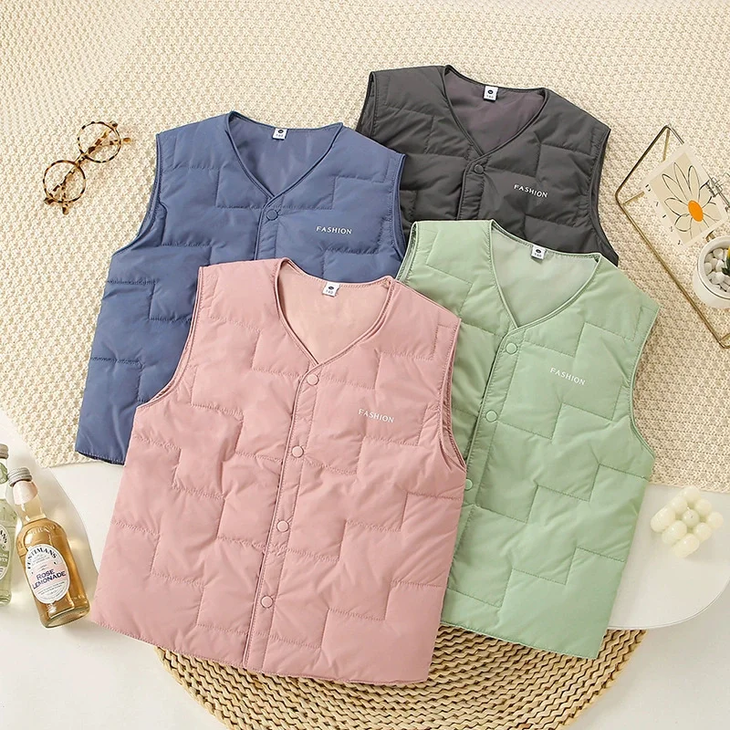 Chaleco de invierno sin mangas para niños – estilo casual - imagen 4