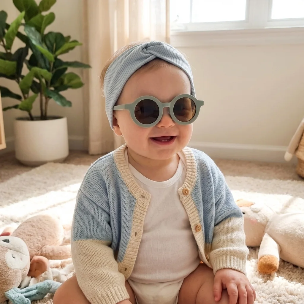 Diademas bebé con gafas de sol para exterior y viaje - imagen 4