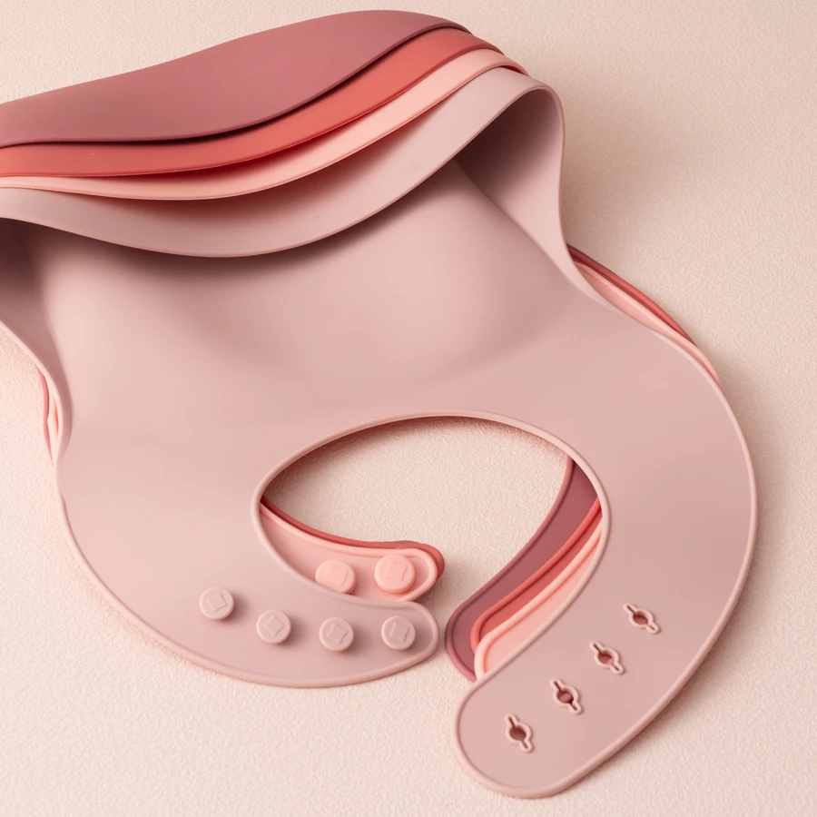 Baberos impermeables de silicona para bebé - sin BPA, ajustables - imagen 4
