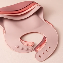 Baberos impermeables de silicona para bebé - sin BPA, ajustables