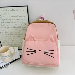 Mochila infantil con dibujos de gatos - Estilo kawaii para niños