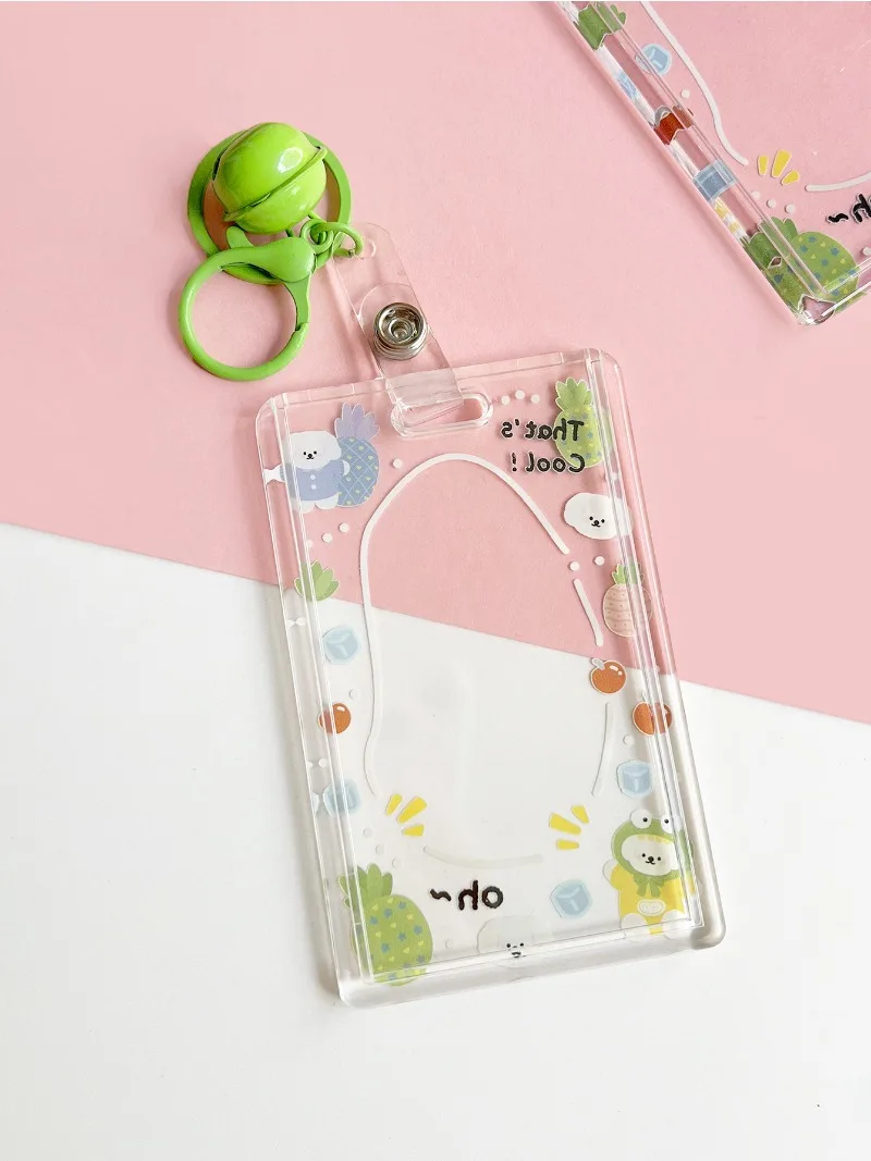 Porta tarjetas de identificación transparente con animales infantiles - imagen 3
