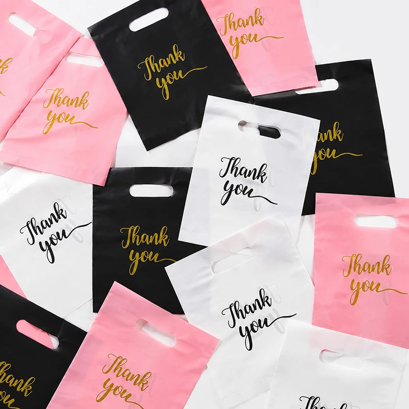Bolsas de regalo de plástico para joyería, colores surtidos - imagen 4