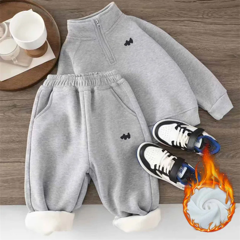 Chándal acolchado infantil – Sudadera y pantalón para invierno - imagen 3
