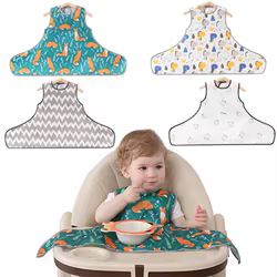 Babero impermeable con ventosa antisuciedad – Fácil de limpiar